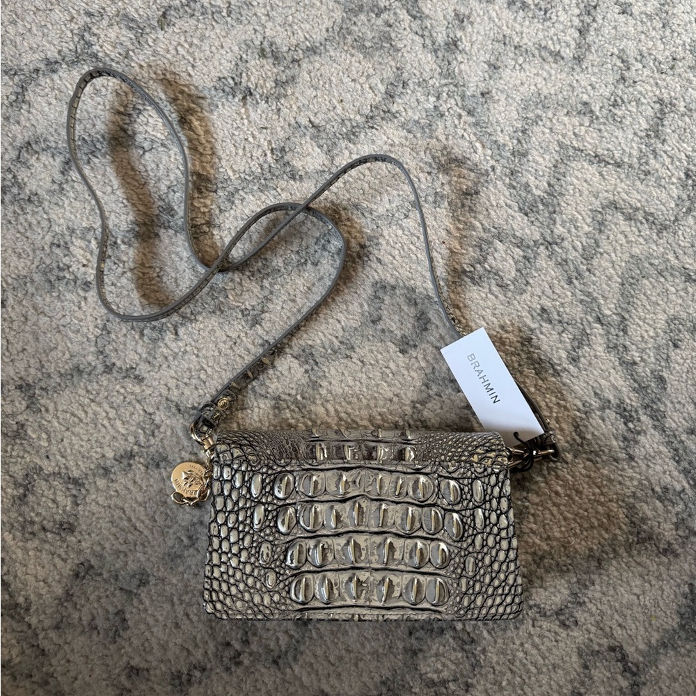 NWT Brahmin Minuette Chrome Melbourne Crossbody